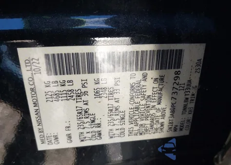 2023 Nissan Rogue S Intelligent Awd z USA, uszkodzony, nr VIN 5N1BT3AB0PC737298